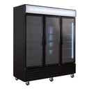 Getränkekühlschrank ECO 1500 mit Klapptüren und Leuchtaufsatz