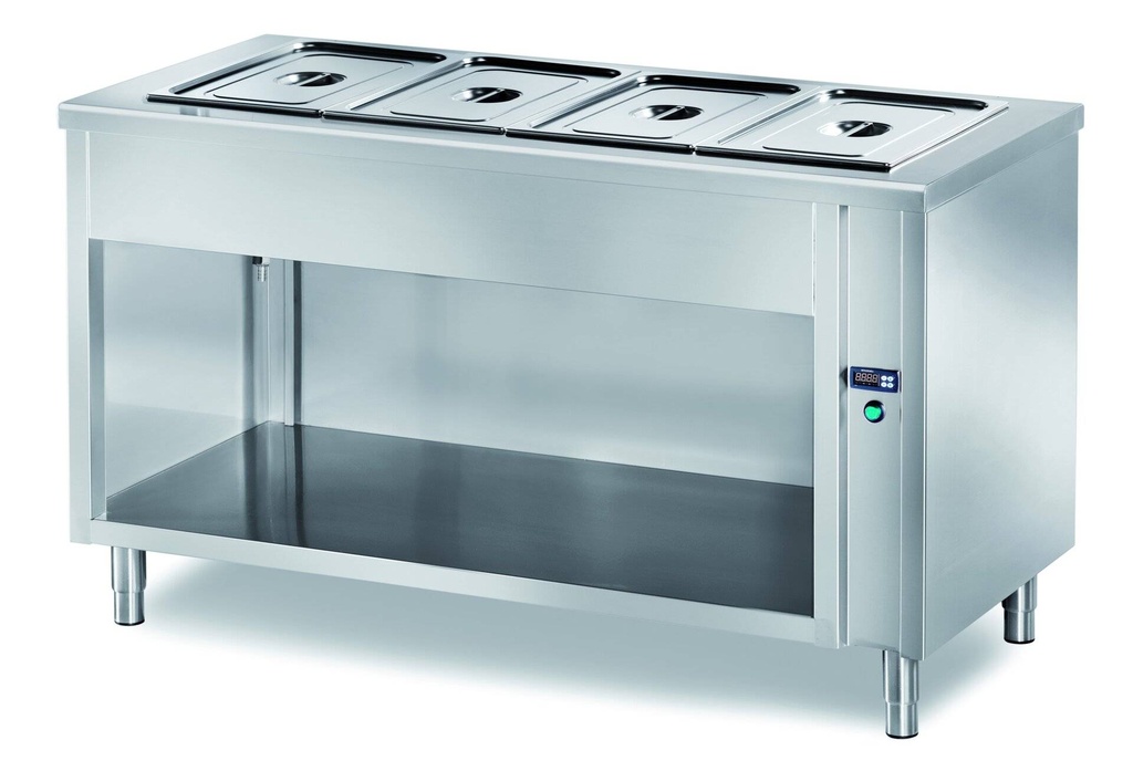 [VNP//15] Selbstbedienungswarmhaltetisch PROFI offen 1500x700x890 - 4x GN 1/1