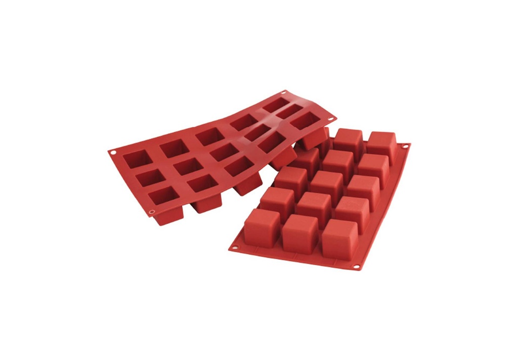 [115099] Silikonbackform Kubus, 35 x 35 mm, H 35 mm