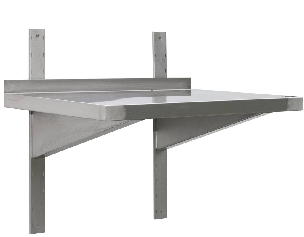 [WB124] Edelstahl Wandbord Profi 1200 x 400 x 40 mm