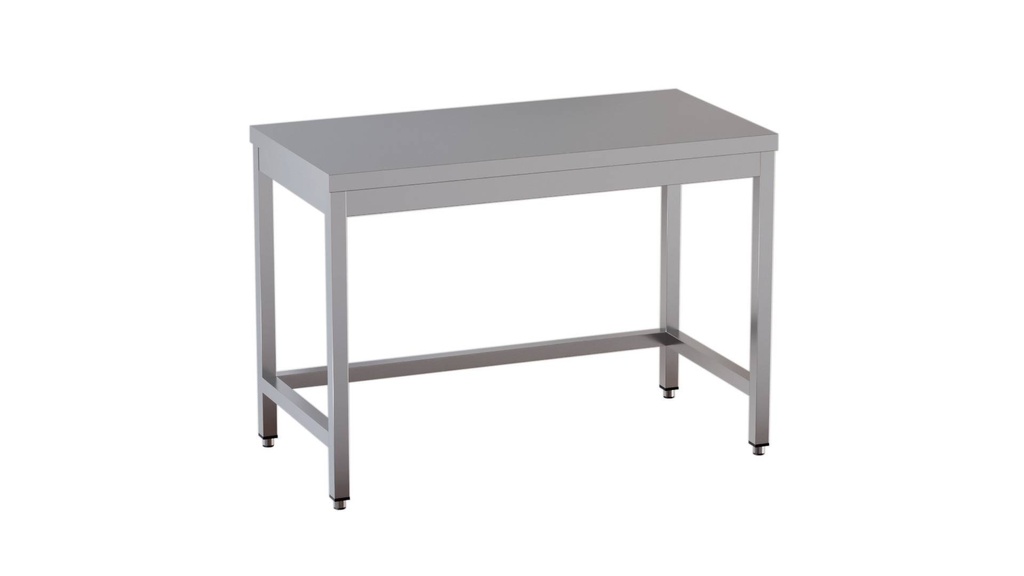 [AT-ECO1070] Edelstahl Arbeitstisch Eco 10x7 ohne Grundboden