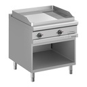 Elektrogrillplatte  Serie 900 - 80/90 - ⅔ glatt, verchromt, ⅓ gerillt