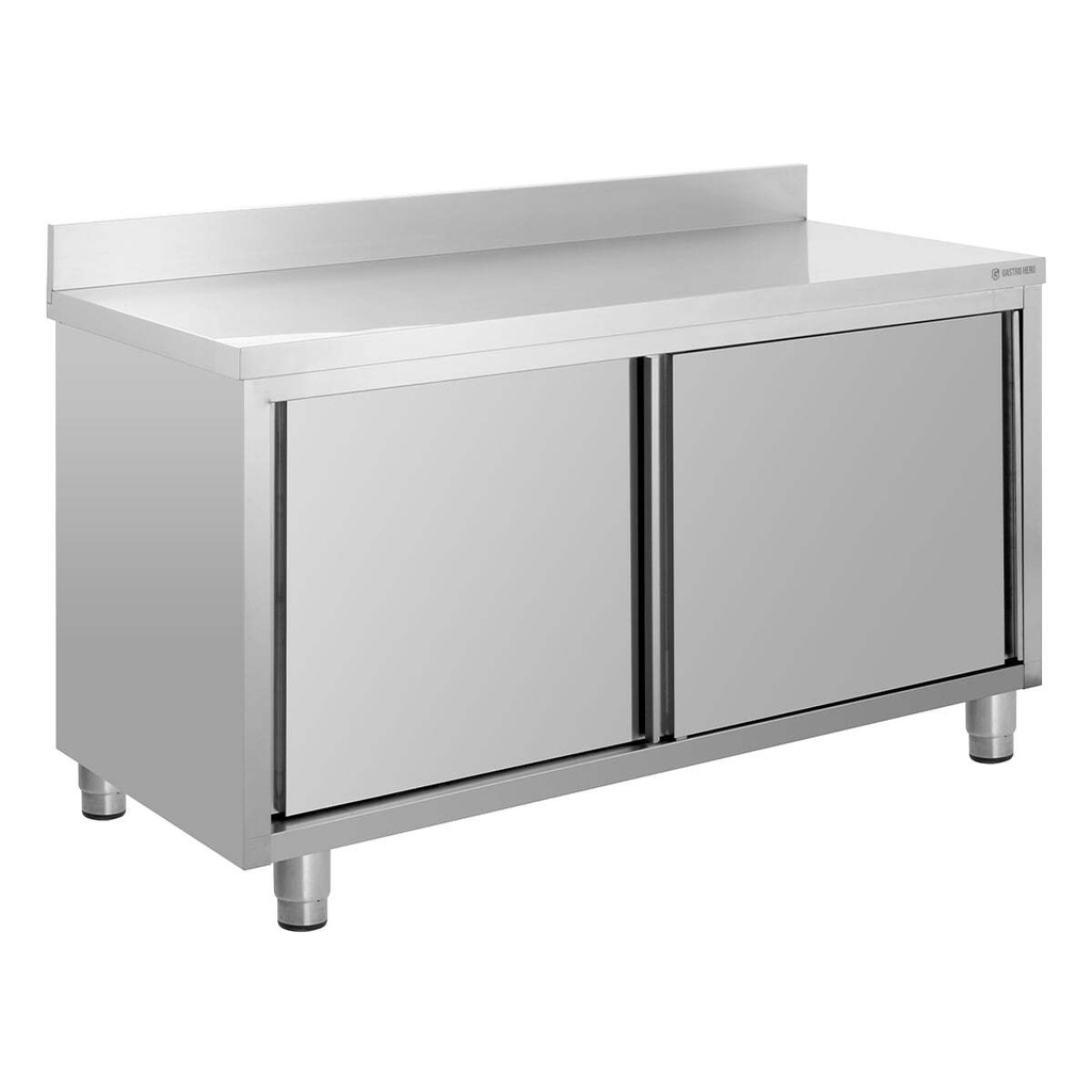 [ASS-ECO1570A] Edelstahl-Arbeitsschrank ECO 15x7 mit Aufkantung