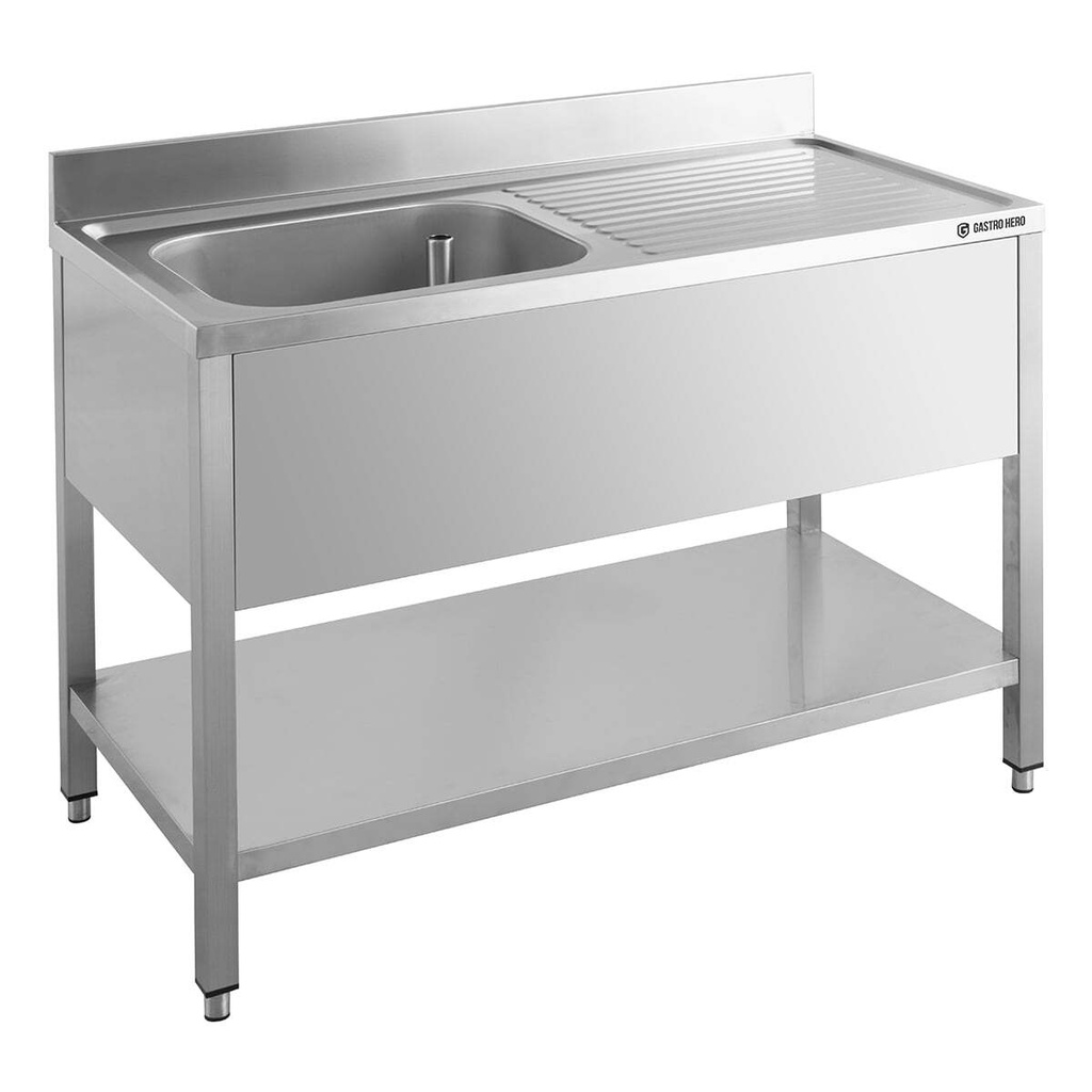 [SPT-ECO1260L] Spültisch ECO 12x6 mit 1 Becken links