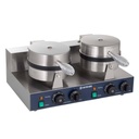 Waffeleisen rund, doppelt