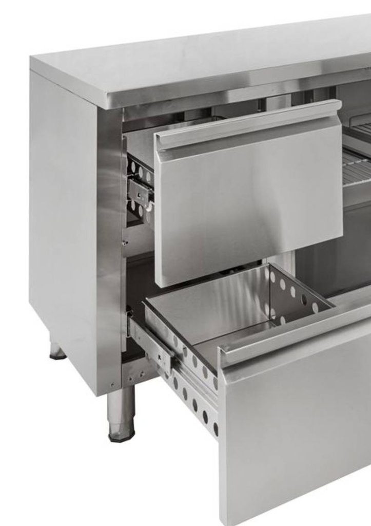 [GN1/2DRAWER] Schubladenblock für GastroHero Kühltische ECO