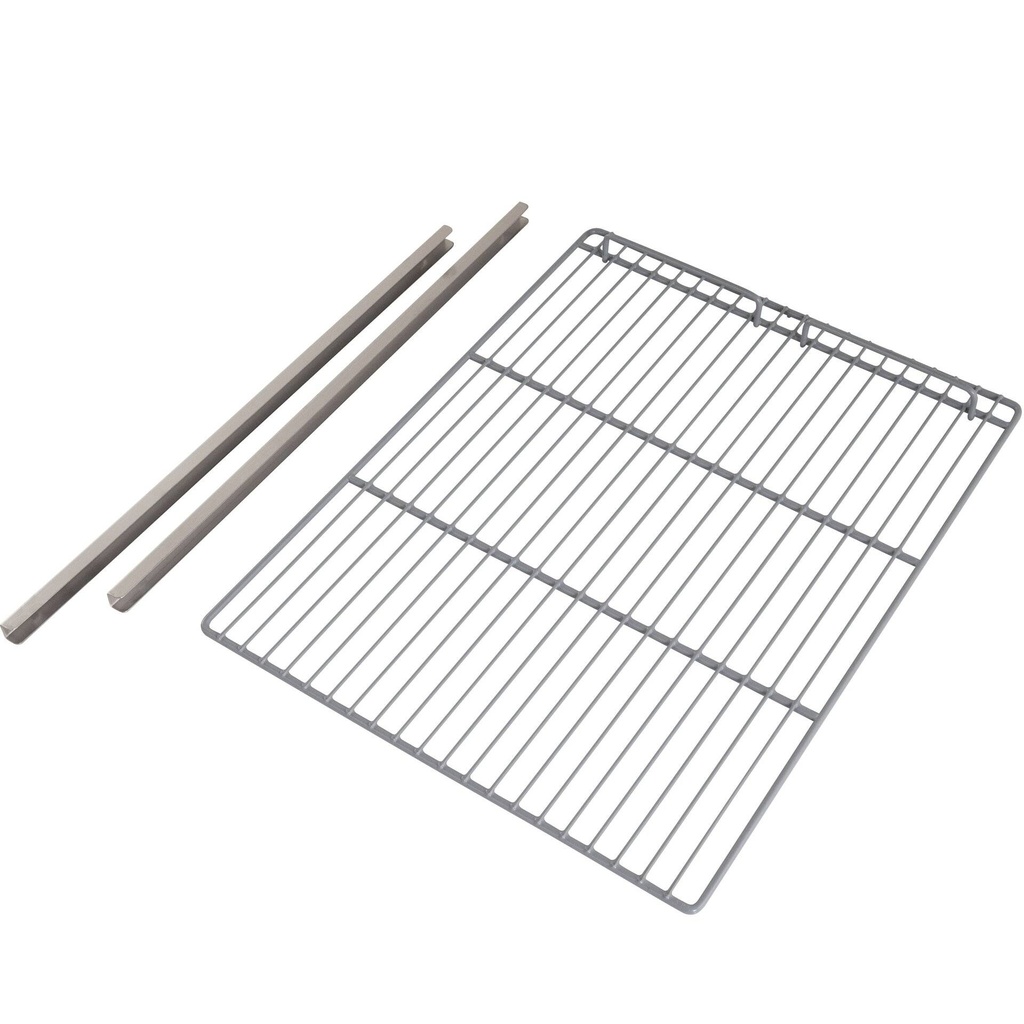 [2S1R-650/1410MSET] Zwei Schienen und ein Rost als Set für Monoblock-Kühl-/Tiefkühlschrankmodelle