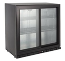 Barkühlschrank ECO 230 mit Schiebetüren schwarz, LED Beleuchtung, unterbaubar