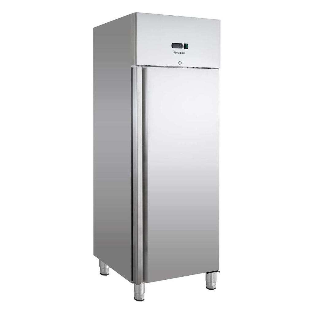 [EKSE600] Gastronomie Kühlschrank ECO 600 GN 2/1, 600 Liter Kühlraumvolumen, 3 verstellbare Einlegeböden, Edelstahl