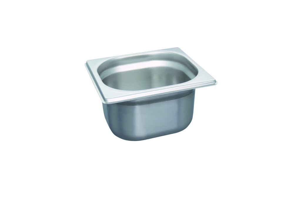 [530251] GN 1/6 Behälter aus Edelstahl, 176 × 162 mm, 100 mm