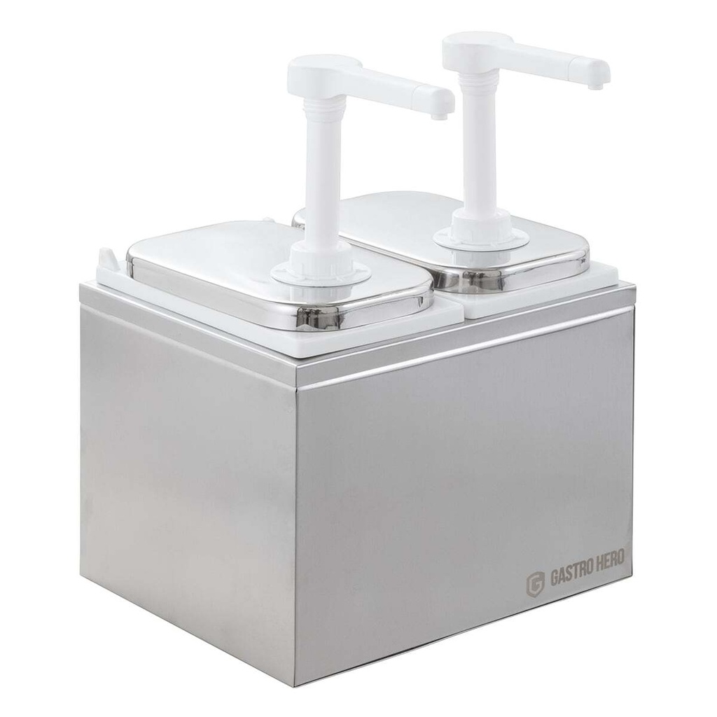 [SSE2X3PP] Saucenspender - 2x 3 Liter - Dosierpumpe PP