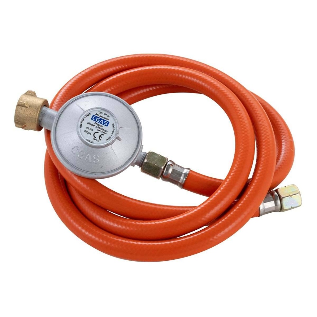 [GSCHKB] Gasschlauch mit Druckminderer (50 mbar) für Kombibräter TBG3-T