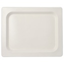 4 x 25 Servierplatten, Zuckerrohr GN 1/2 2 cm x 32,4 cm x 26,4 cm weiss