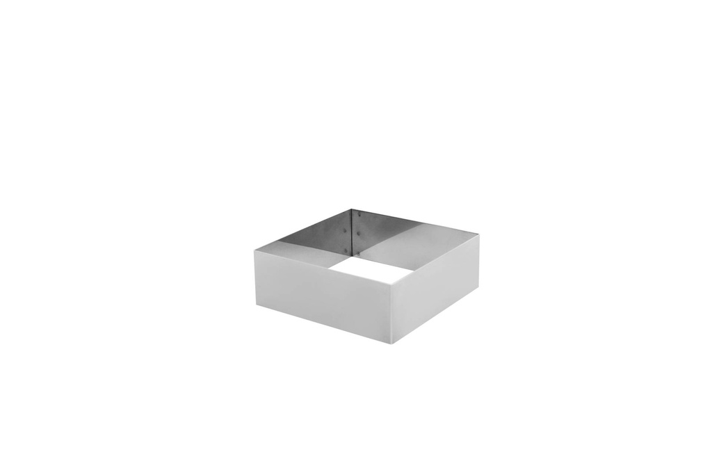 [155365] Schnitten- und Backrahmen aus Edelstahl, 140 x 140 x 50 mm