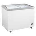 Eiscreme-Gefriertruhe 284 Liter mit LED-Beleuchtung und Rollen