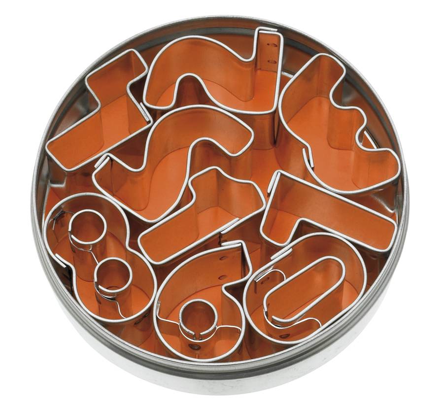 [13409M] Ausstecher-Satz Zahlen 9-teilig