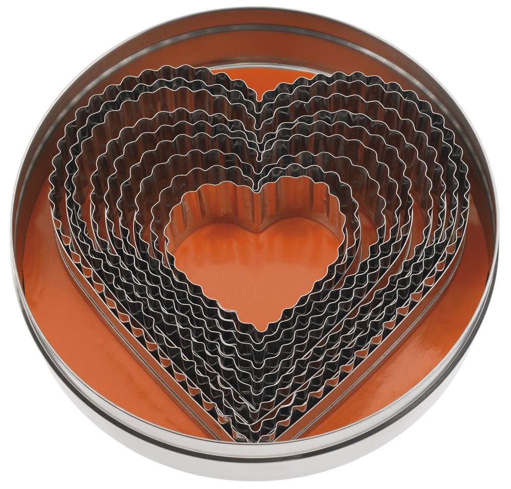 [16479] Ausstecher-Satz Herz gezackt