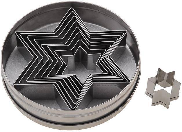 [16559] Ausstecher-Satz Stern glatt