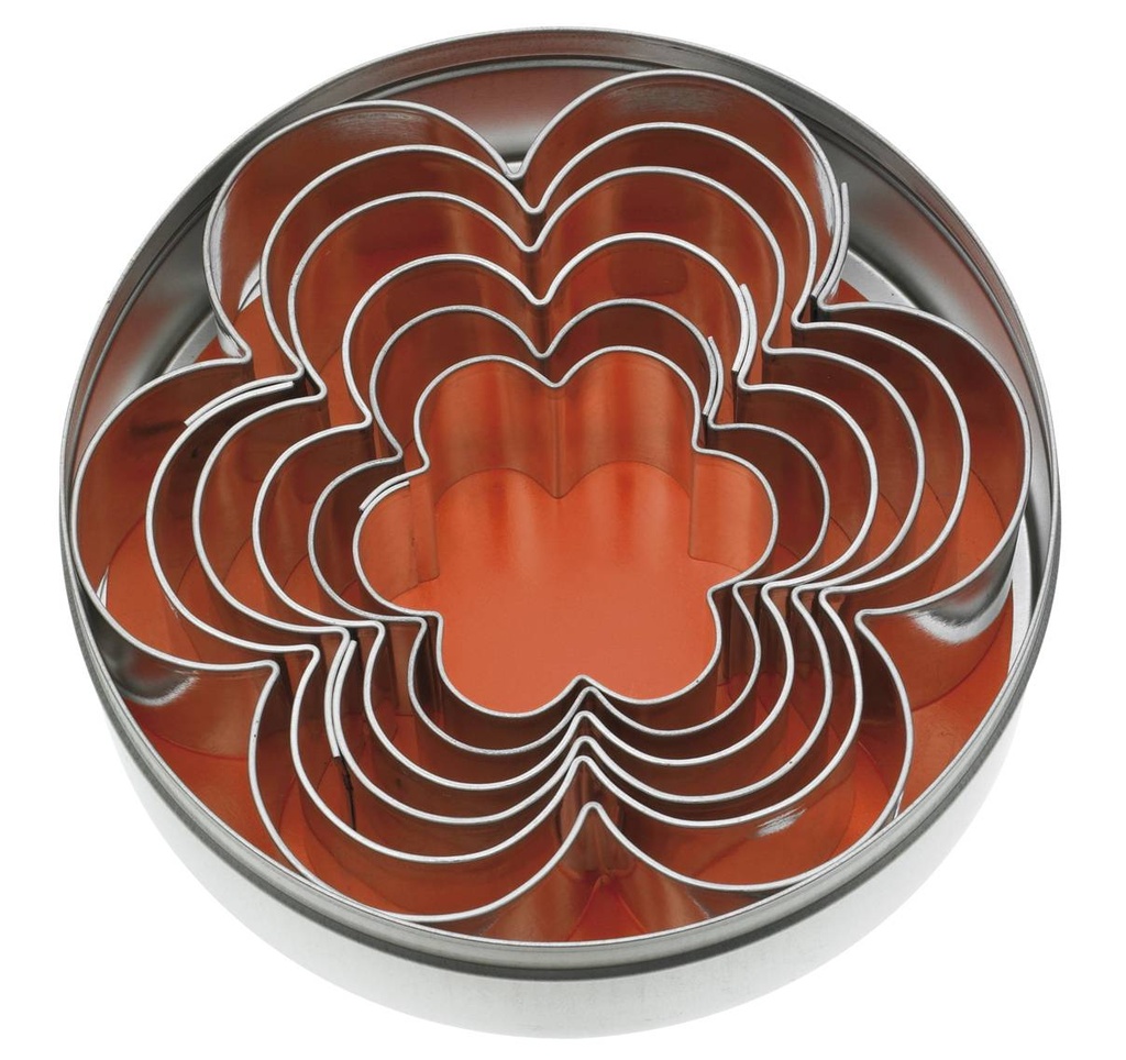 [16706] Ausstecher-Satz Rosette 6-teilig