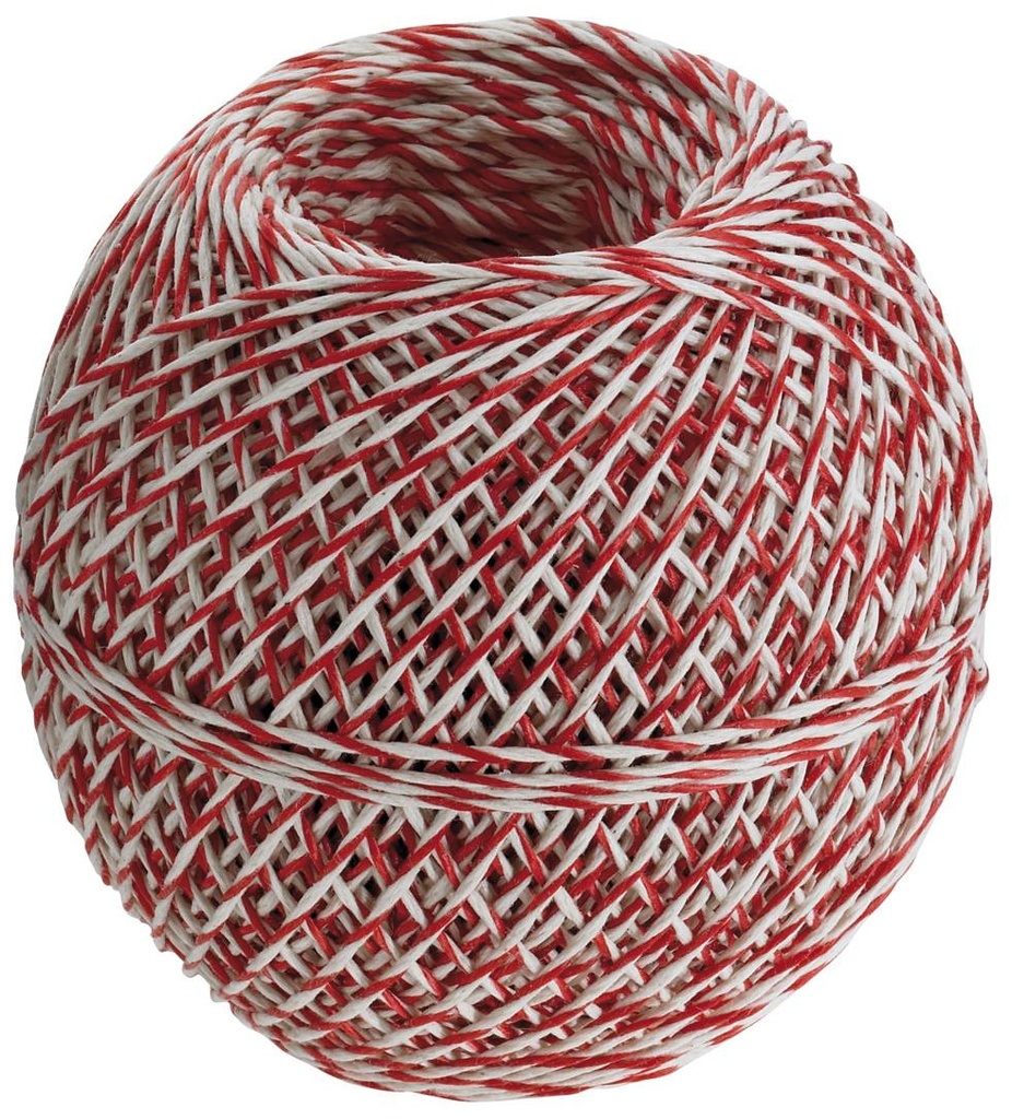 [36791] Wurstgarn rot & Knäuel, weiss