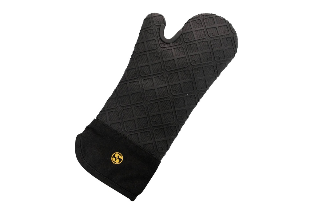 [310099] Gastrohandschuhe aus Silikon, 380 mm, schwarz