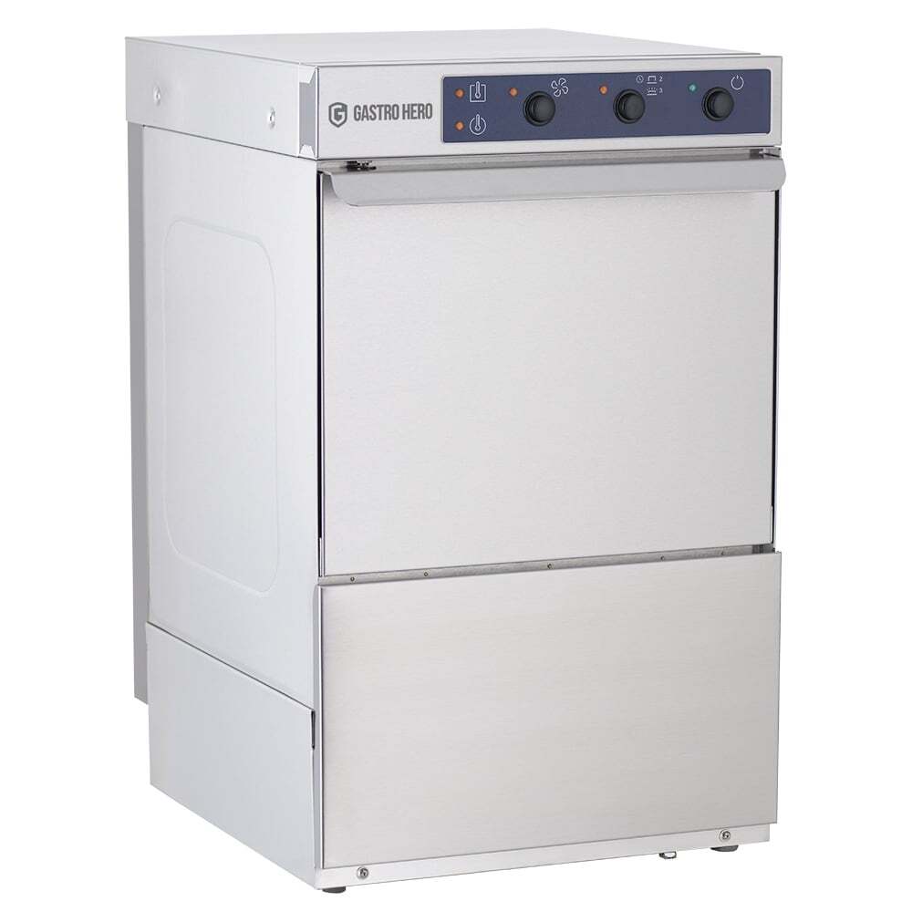 [GLSME35SL] Gläserspülmaschine ECO 35x35 cm Korbmaß, mit Reiniger- & Klarspüldosierer, mit Ablaufpumpe, Made in Europe, 230 V