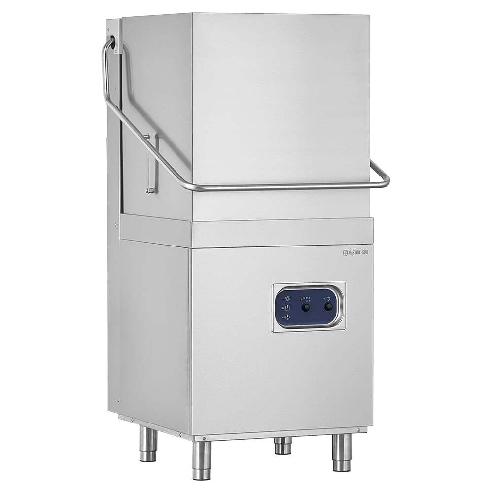 [HSME54SL] Haubenspülmaschine ECO 50x50 cm Korbmaß, mit Reiniger- & Klarspüldosierer, mit Ablaufpumpe, Made in Europe, 400 V