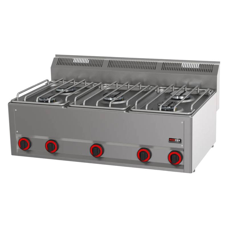 [10121404] KBS Gas-Kochfläche mit 5 Brenner Tischgerät