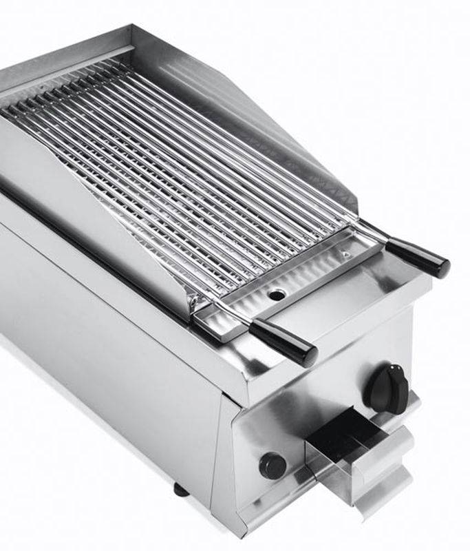 [10322005] KBS Gas-Lavasteingrill 1 Heizzone höhenverstellbarer Rost