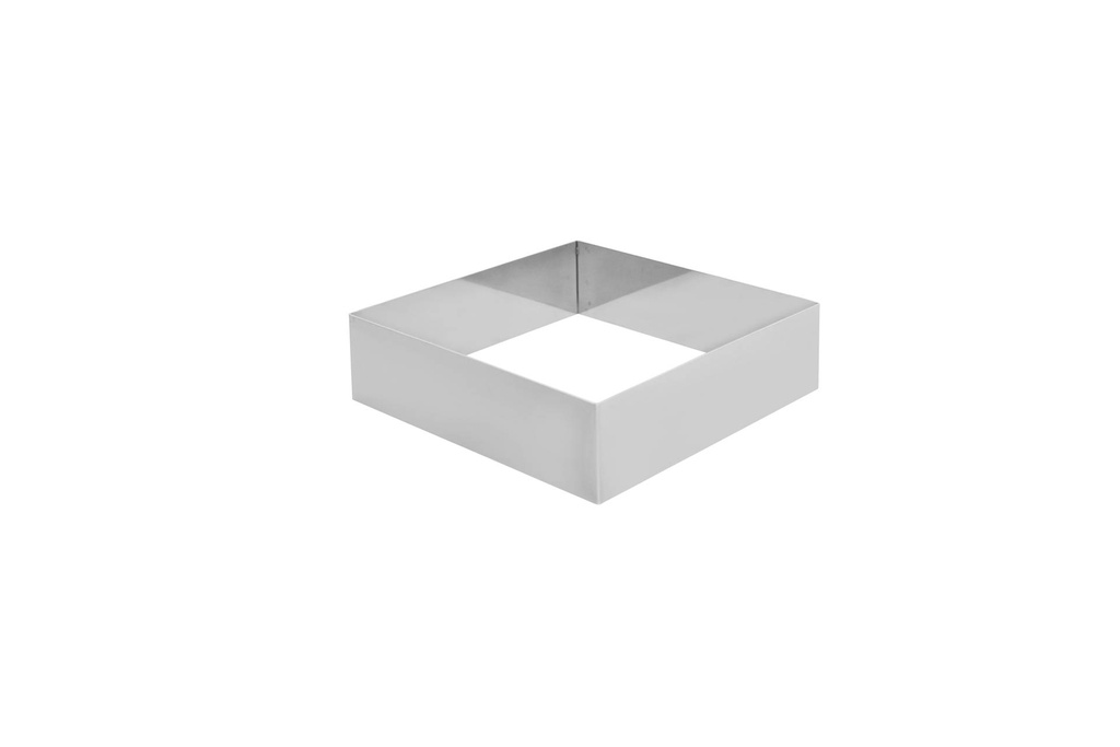 [155369] Schnitten- / Backrahmen aus Edelstahl, 180 x 180 x 50 mm