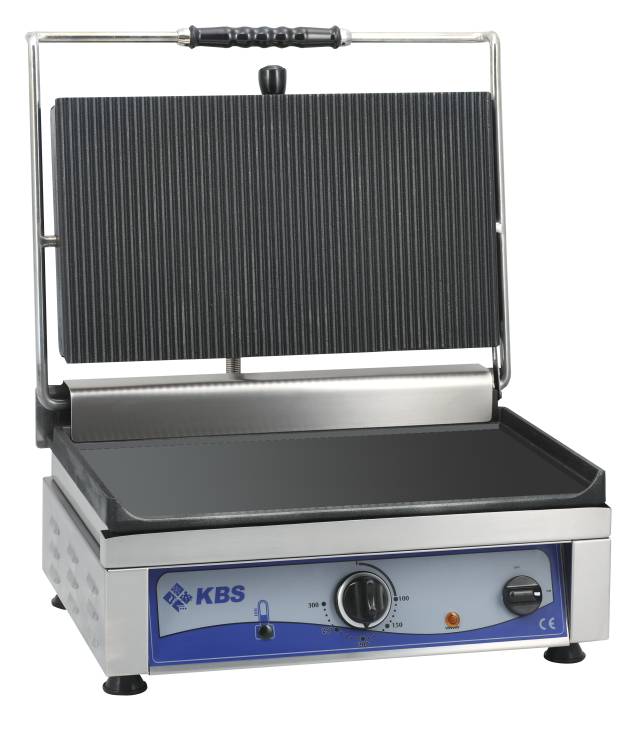 [10927022] KBS Kontaktgrill Grillfläche 45x27 cm oben gerillt & unten glatt 1 Heizzone