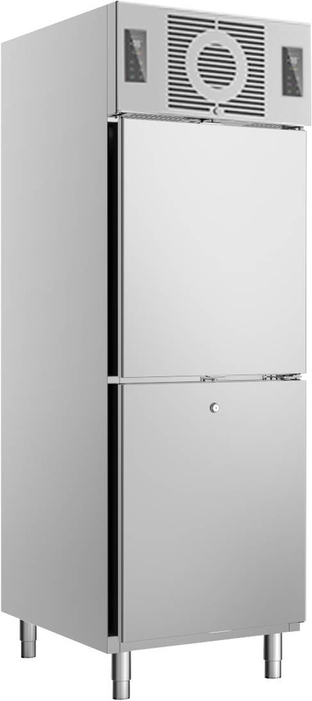[110772] KBS Edelstahl Kühl-Gefrierkombination KU 721 2T K-TK