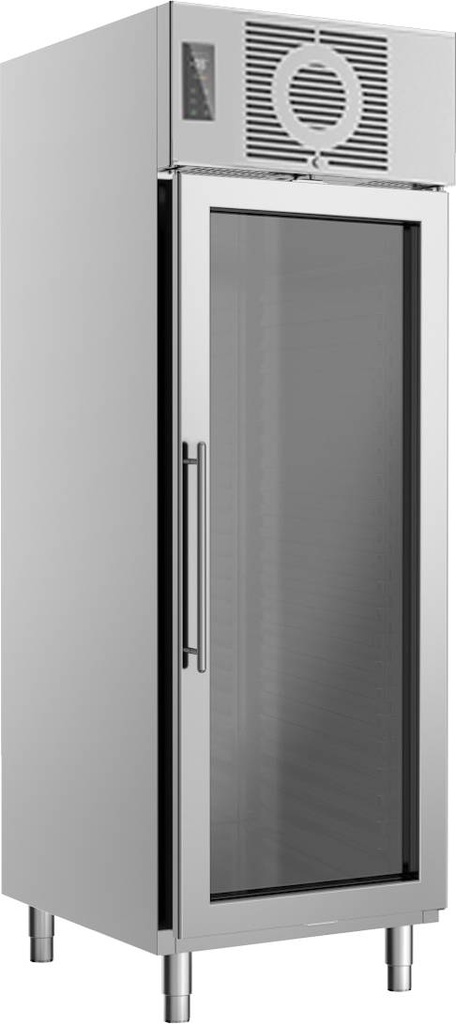 [110778] KBS Edelstahlglastürkühlschrank KU 721 G