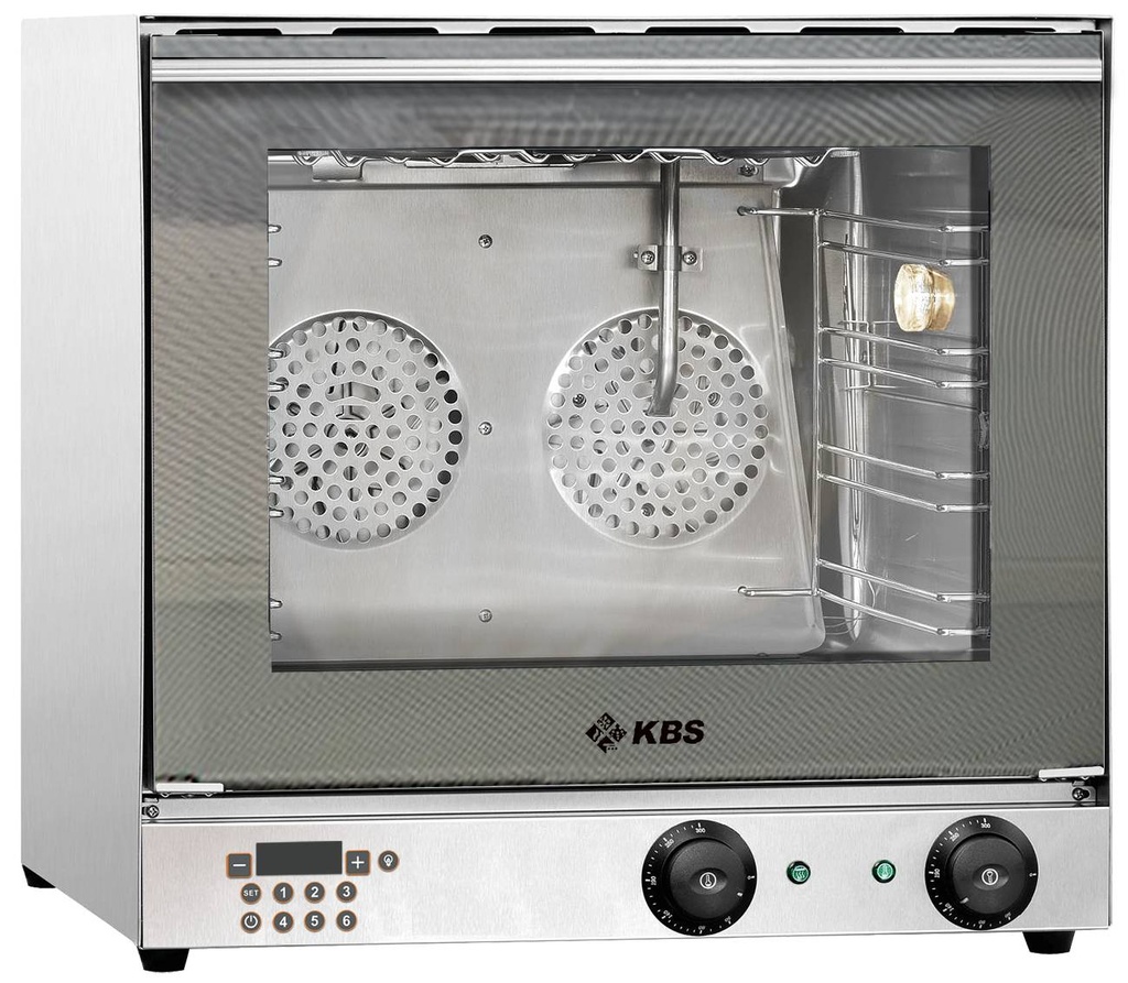 [11112016] KBS Heißluftofen Premium 2,7 kW manuelle Beschwadung Grillfunktion digitale Anzeige