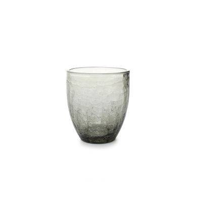 [169100] Glas Crackle, 25 cl, grau