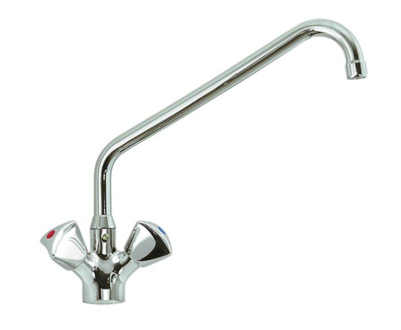 [20911016] KBS STYL Knebel-Mischbatterie mit Schwenkhahn 1/2 Zoll Wasseranschluß