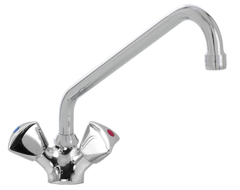 [20911017] KBS EASY Knebel-Mischbatterie mit Schwenkhahn 3/8 Zoll Wasseranschluß