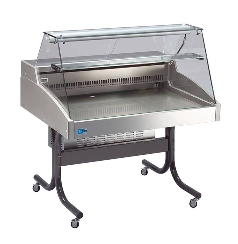 [23114201] KBS Mehrzweckvitrine Delicious 2000 C mit gebogenem Glasaufbau