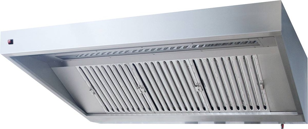 [30121033] KBS Wandhaube Trapezform 160x70cm Flammschutzfilter Typ F1