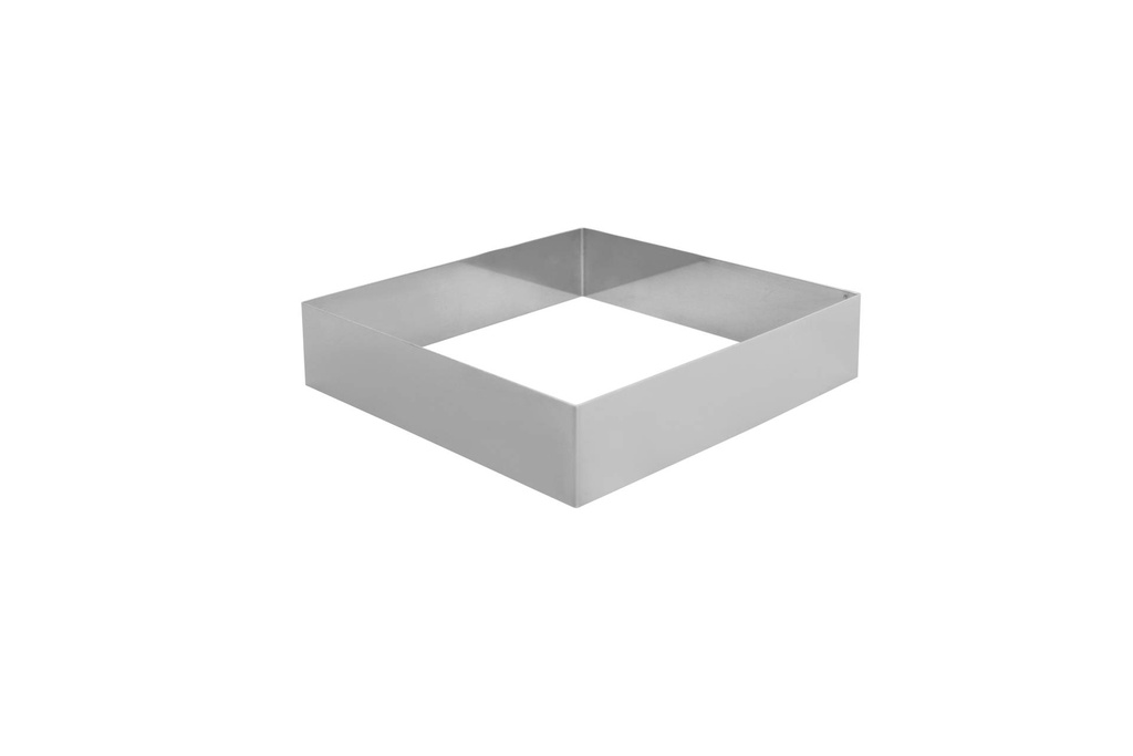 [155371] Schnitten- und Backrahmen aus Edelstahl, 200 x 200 x 50 mm