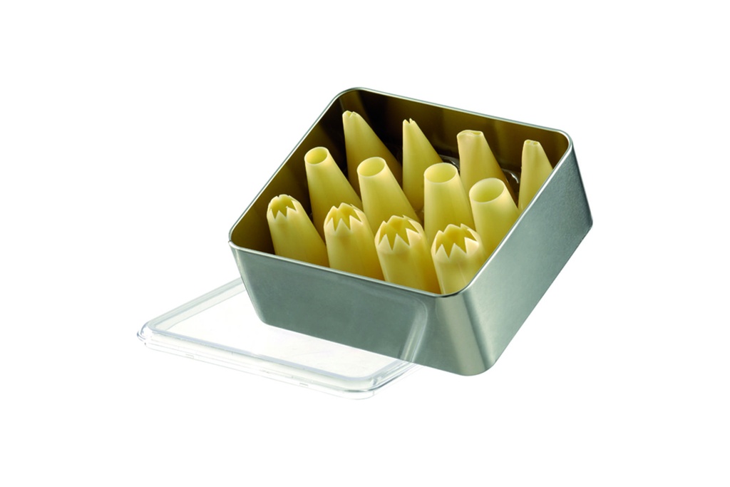 [196560] Tüllenkassetten-Set aus Polypropylen, 160 × 140 mm, elfenbein