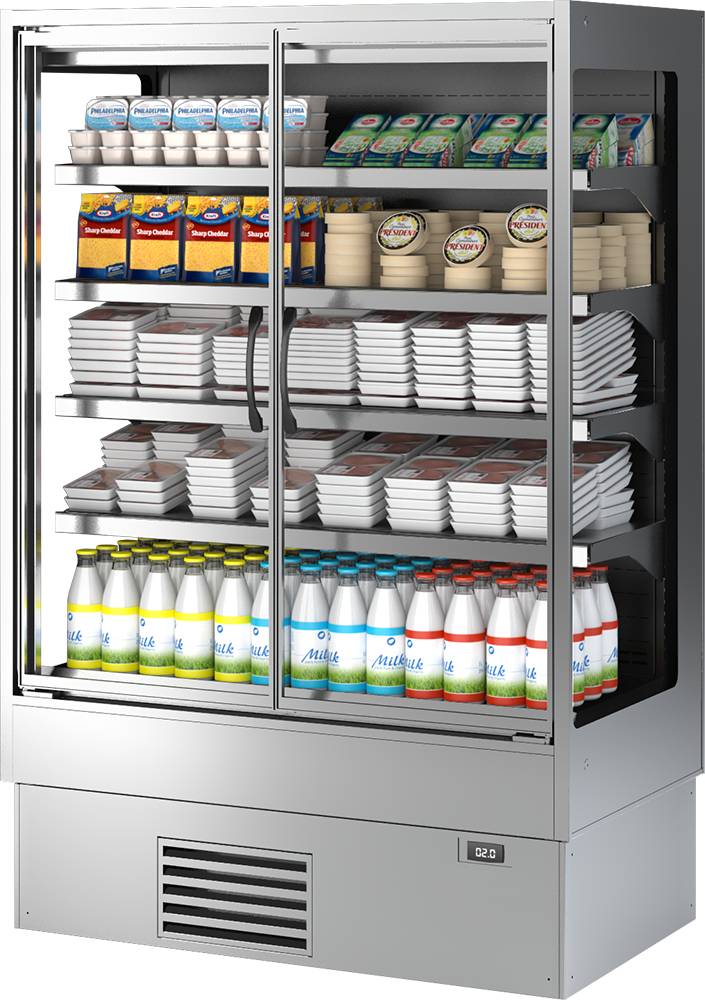 [49202] KBS Wandkühlregal Lem 1955 RAL 7035