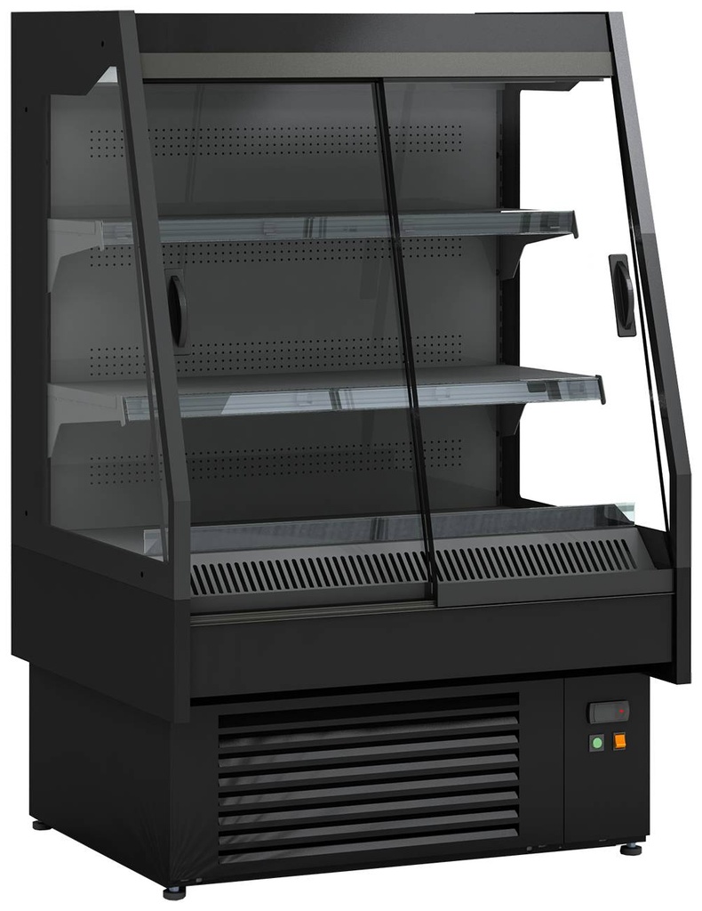 [50098] KBS Wandkühlregal Maple 100 mit Schiebetüren