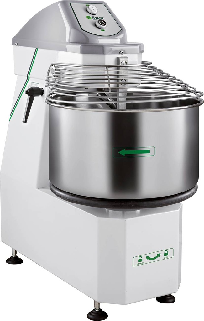 [50122014] KBS KMP50 Teigknetmaschine für 50kg Teig 400V Kessel entnehmbar