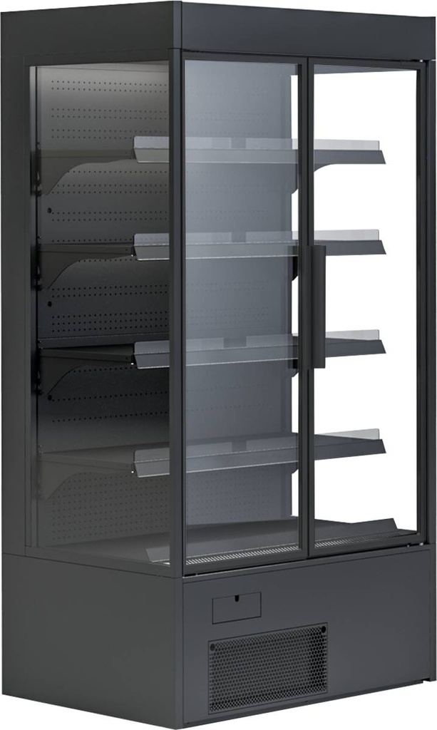 [571109] KBS Wandkühlregal Variant 107 Black Line mit Drehtüren