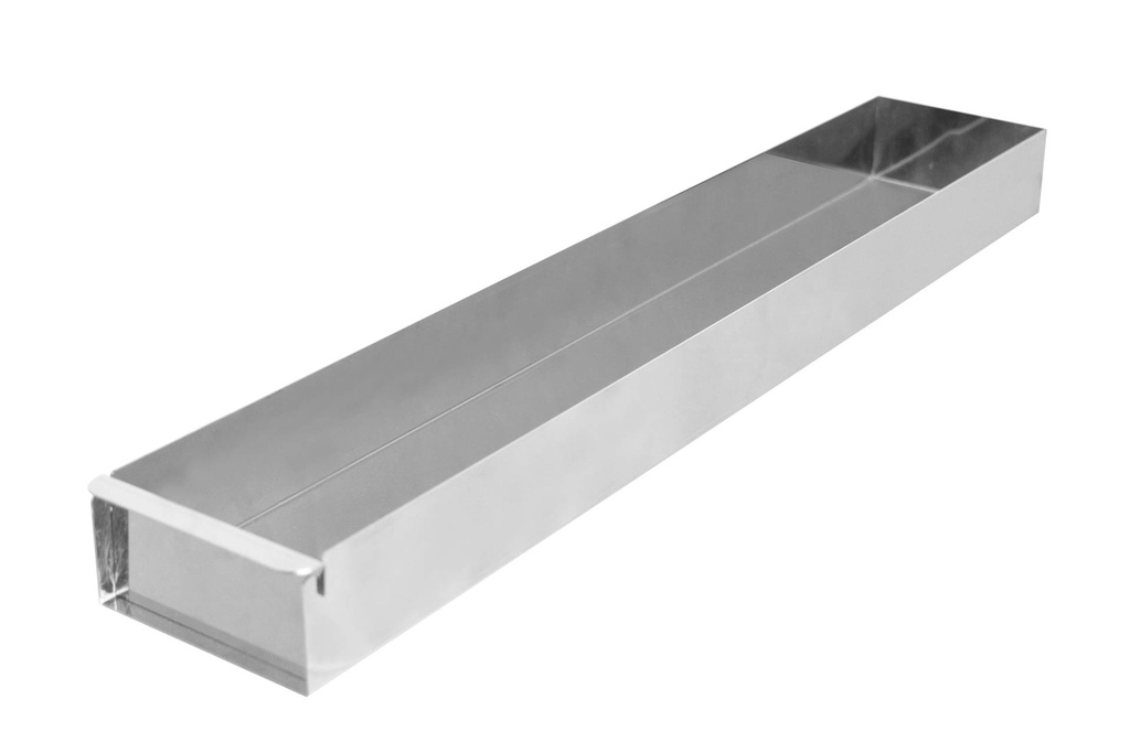 [997810] Schnittkuchenblech aus Edelstahl, 580 x 100 x 50 mm