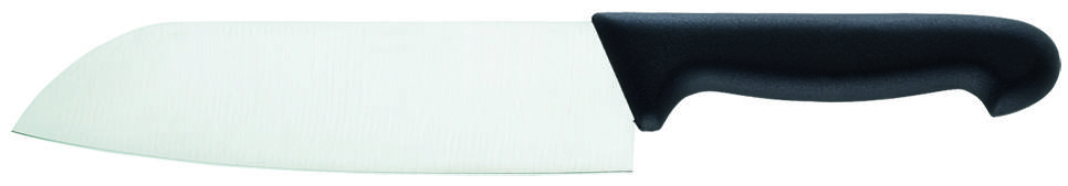 [260660] Santoku aus Edelstahl, Länge 180 mm, Griff schwarz