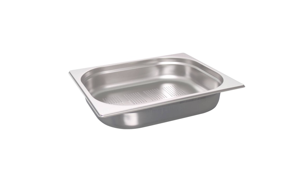 [530320] GN 1/2 Behälter gelocht, Edelstahl, 65 mm