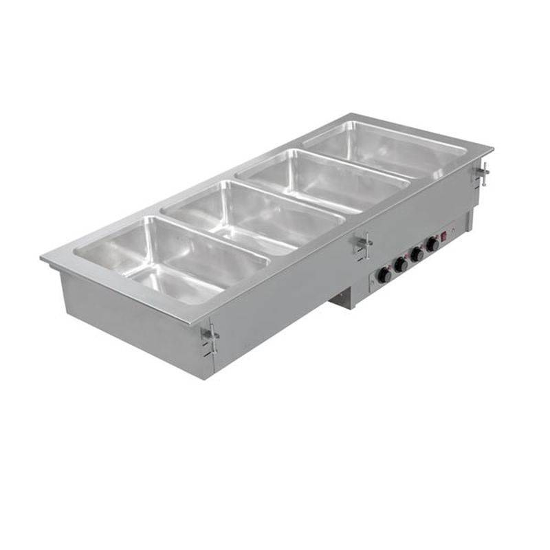 [70510127] KBS Einbau Bain Marie 4x GN 1/1 mit getrennt regelbaren Becken