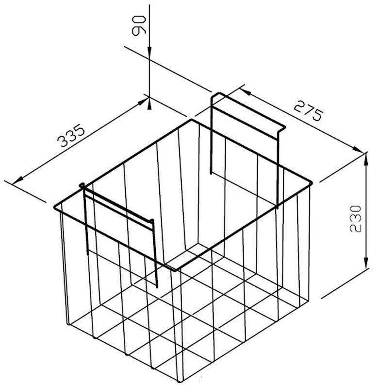 [823335] KBS Korb Serie Snow nur mit Quersteg